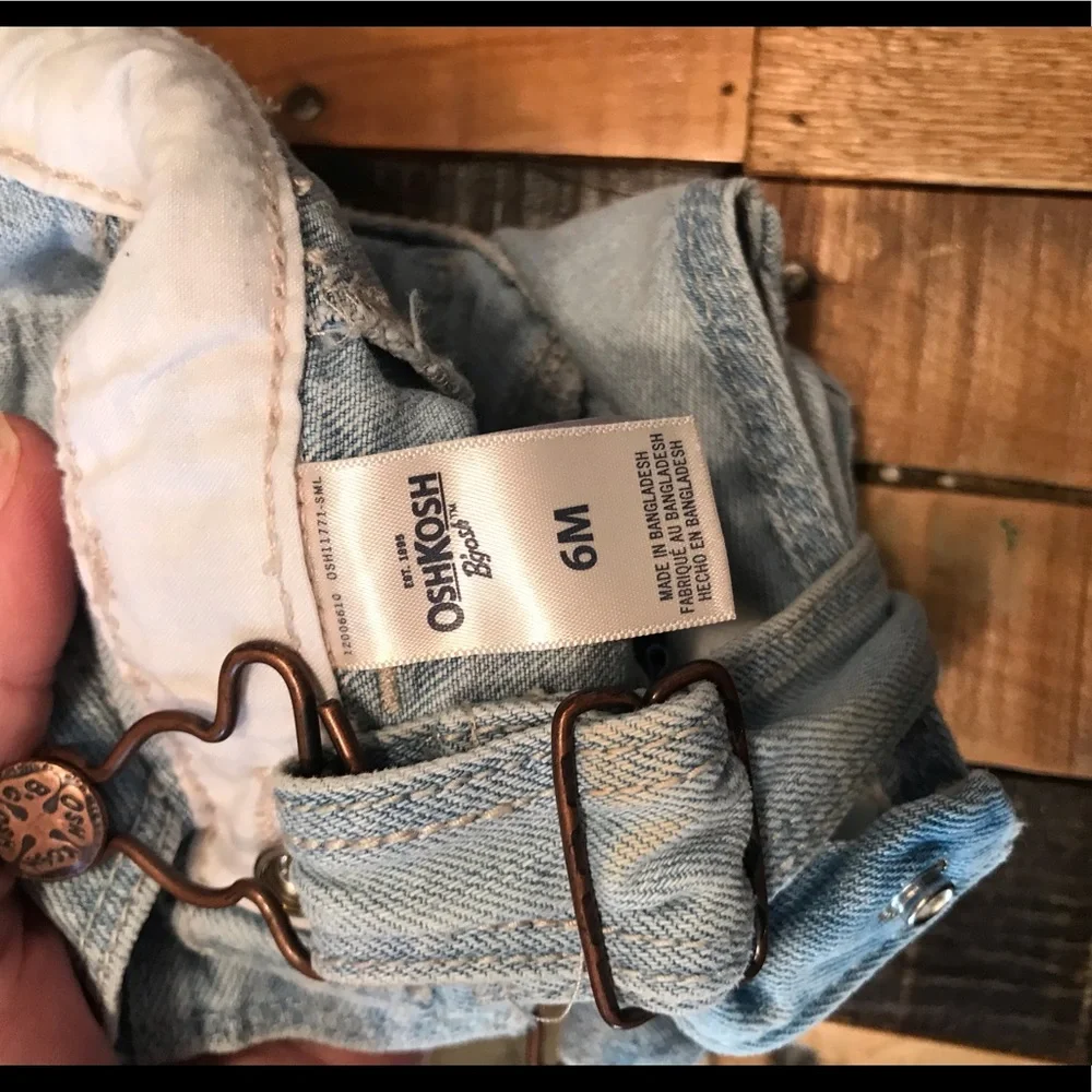 NWOT OshKosh Denim Overalls • Baby Girl • Jeans • Shorts